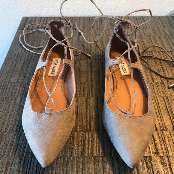 Steve Madden Lace-up Flats - Picture 2 of 5